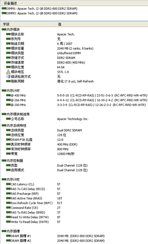 Apacer 2G*2