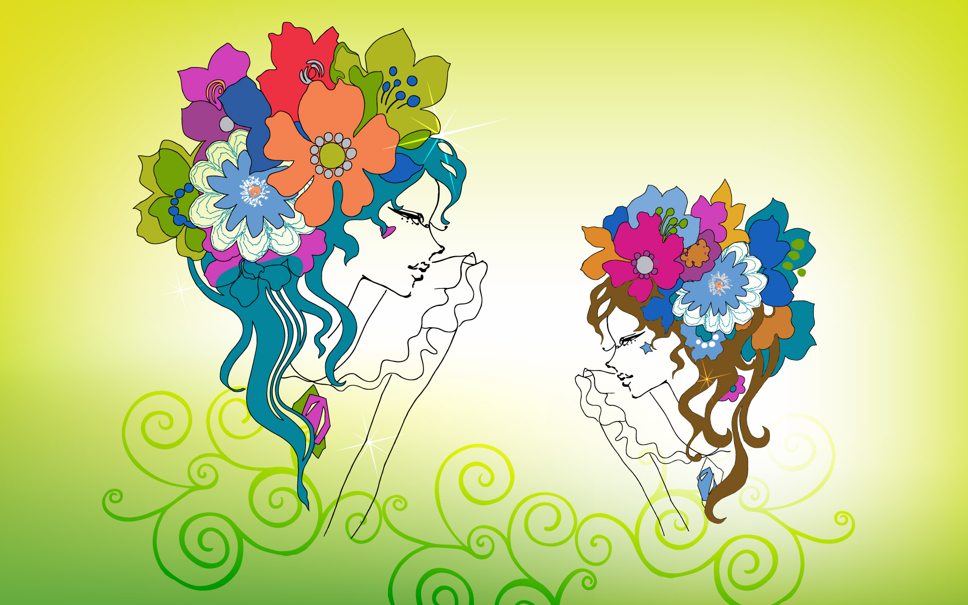 超大宽屏矢量 <em>女人花</em>壁纸 第<em>01</em>辑 _宽屏图16_