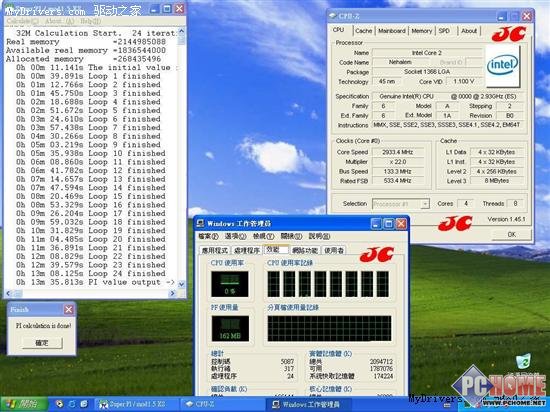 B0版Bloomfield 2.93GHz多项测试