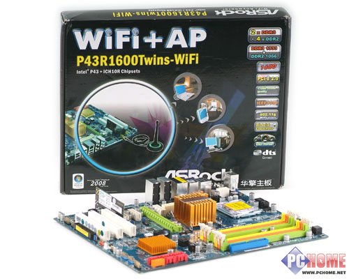 ASRock P43R1600Twins-WiFi评测