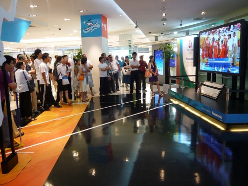 科技展厅与奥运赛场同步传递激情