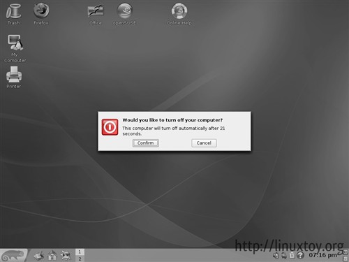 ���ɫ֮ͽ��� openSUSE 11.0ͼ��