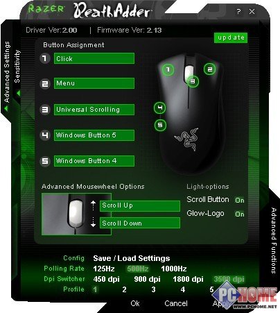3500dpi Razer炼狱蝰蛇升级版鼠标评测