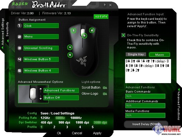 3500dpi Razer炼狱蝰蛇升级版鼠标评测