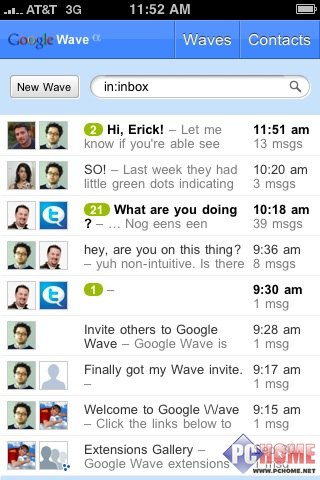 ���԰�google wave����iphone��ʹ��