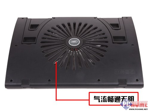 黑色玄风来袭 九风20cm巨扇散热垫测试