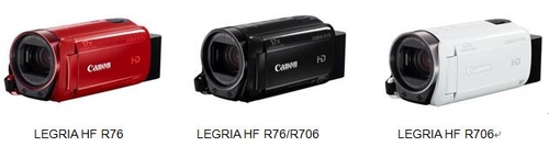 佳能发布LEGRIA HF G40/R76/R706 3款数码摄像机新品