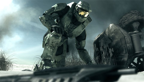 ���š�Halo 3�⻷����ϷCG PSP��ֽ